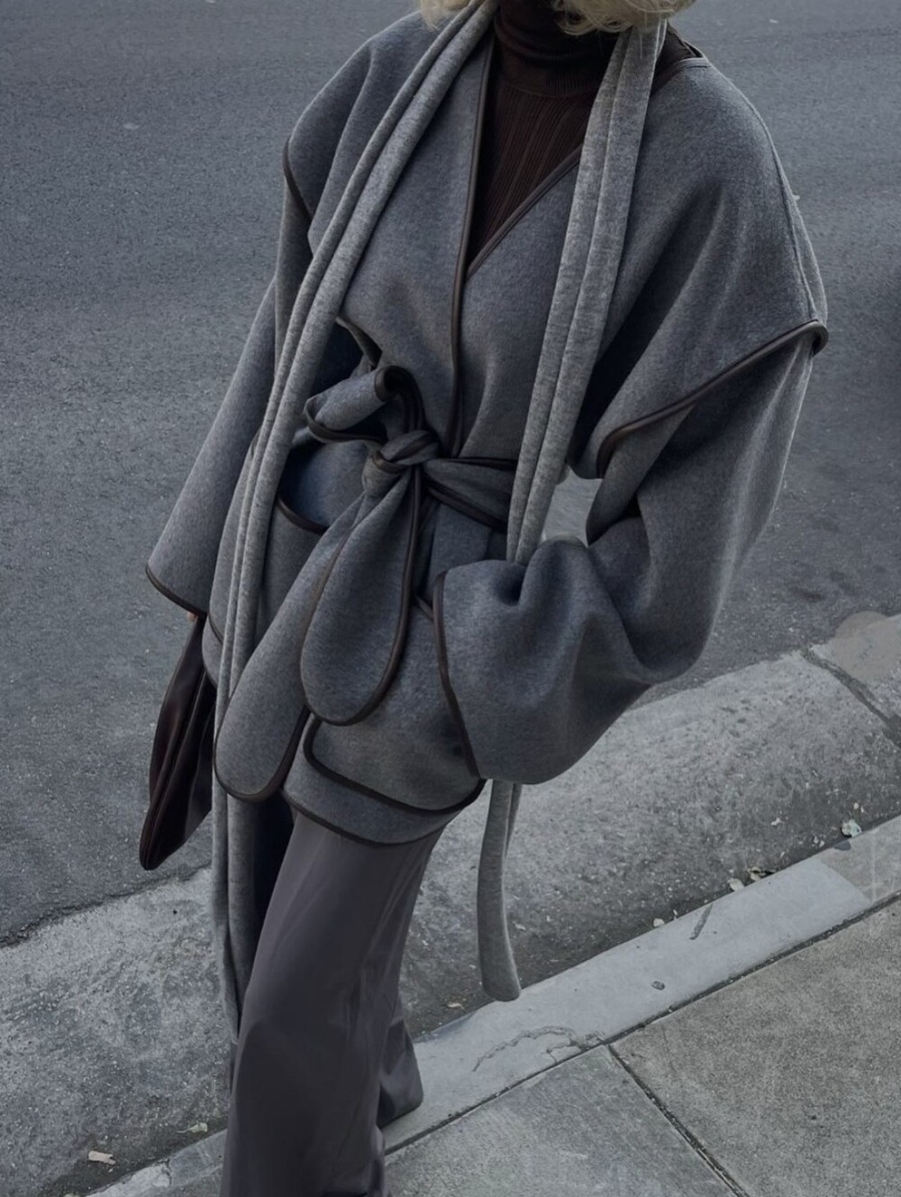 Helsa Wool Blend Blanket Coat